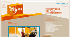 Desktop Screenshot of platzschaffen.de